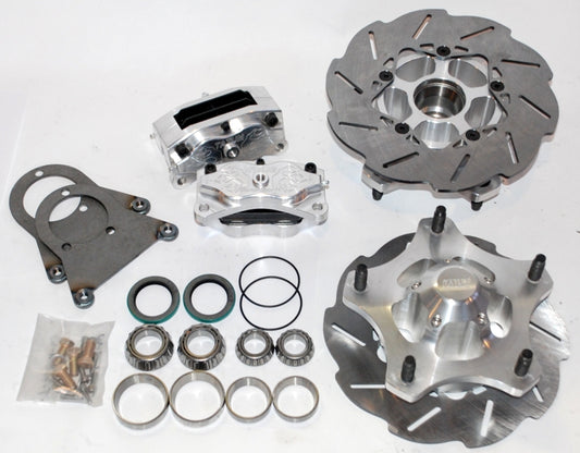 Front Disc Brake Kit - 4 Piston Combo (Beam)